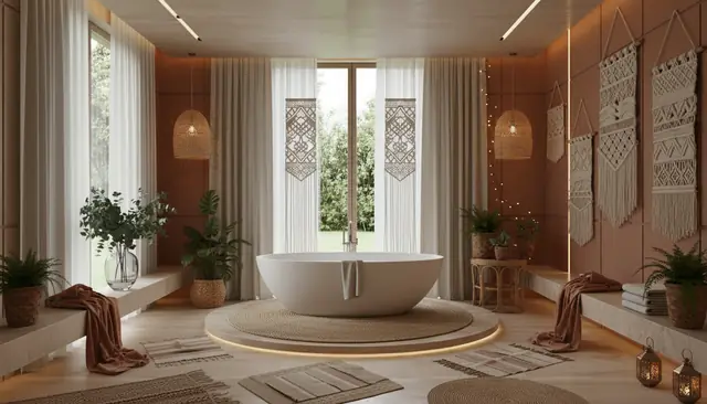 Wnętrze w stylu boho