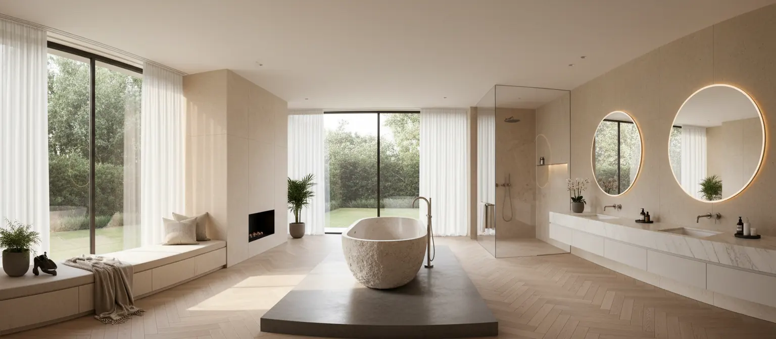 Wnętrze w stylu quiet luxury