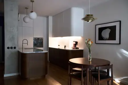 Kuchnia w stylach eklektycznym, minimalistycznym, nowoczesnym i vintage.