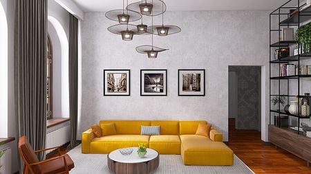 Salon w kamienicy