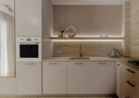 Kuchnia w stylu boho, nowoczesnym i skandynawskim z jasnymi meblami i naturalnymi materiałami.