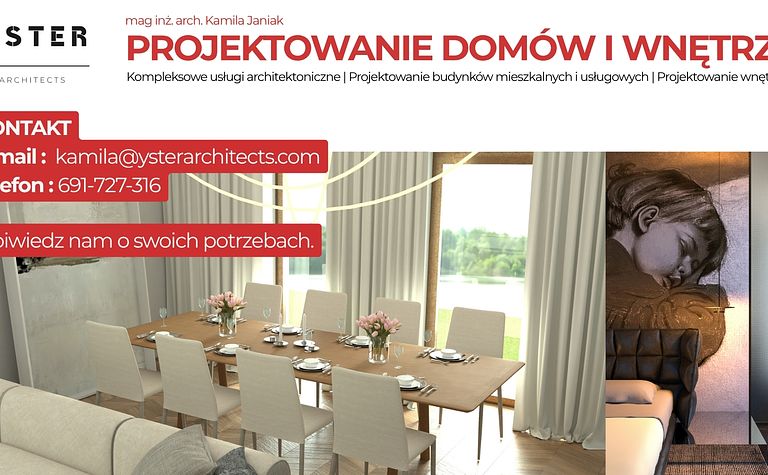 Wnętrze jadalni w stylu eklektycznym z drewnianym stołem, jasnymi krzesłami i dużymi oknami.