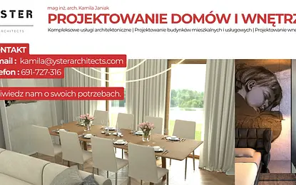 Wnętrze jadalni w stylu eklektycznym z drewnianym stołem, jasnymi krzesłami i dużymi oknami.