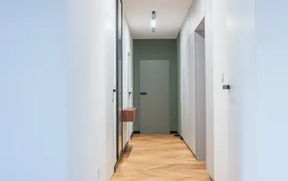 Nowoczesny minimalizm z turkusowym akcentem