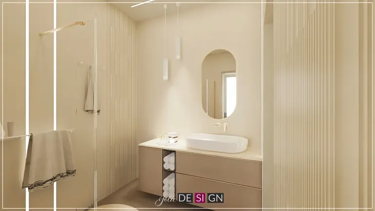 Wnętrze łazienki w stylach boho, dopamine decor, eklektyczny, nowoczesny, współczesny.
